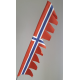 Flagi na anteny  NORWAY / komplet 2szt